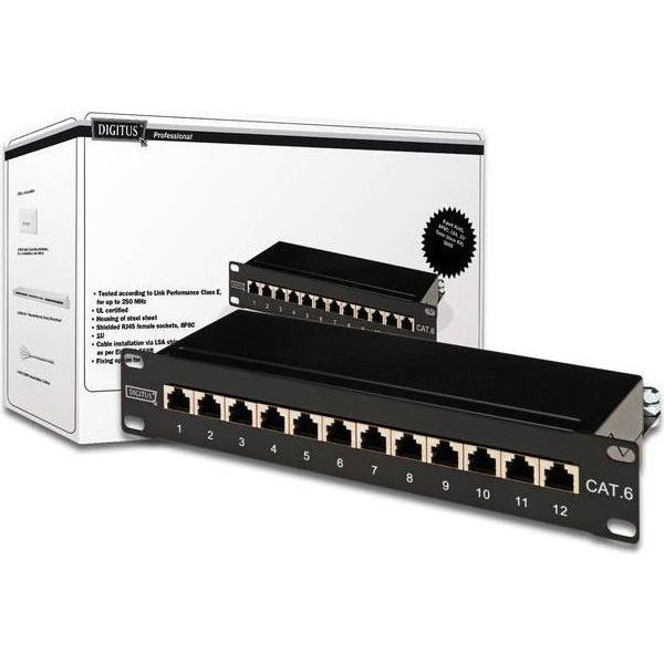 Digitus CAT 6, Cl. E 1U (DN-91612S)