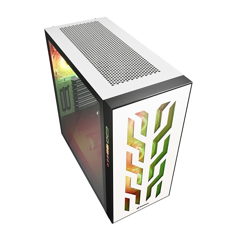 Sharkoon ELITE SHARK CA300T táp nélküli ablakos ház fehér (4044951030415)