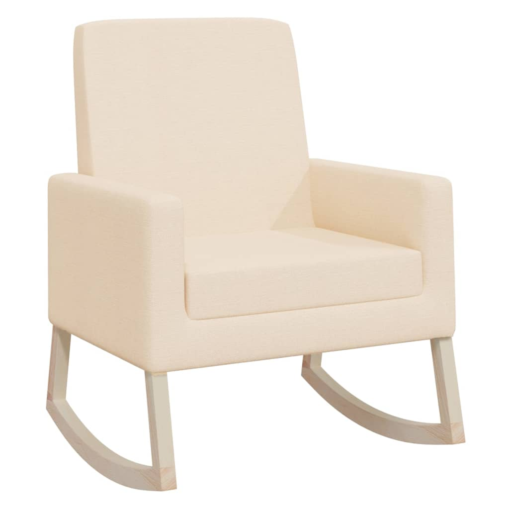 krémszínű szövet hintaszék (329424)