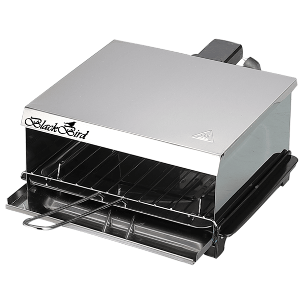 BlackBird BH1552 Retro partygrill és melegszendvics sütő 800W - Ezüst (BH1552)