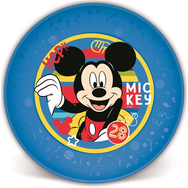 IRIS Licenc Mickey joy műanyag lapostányér (674687)