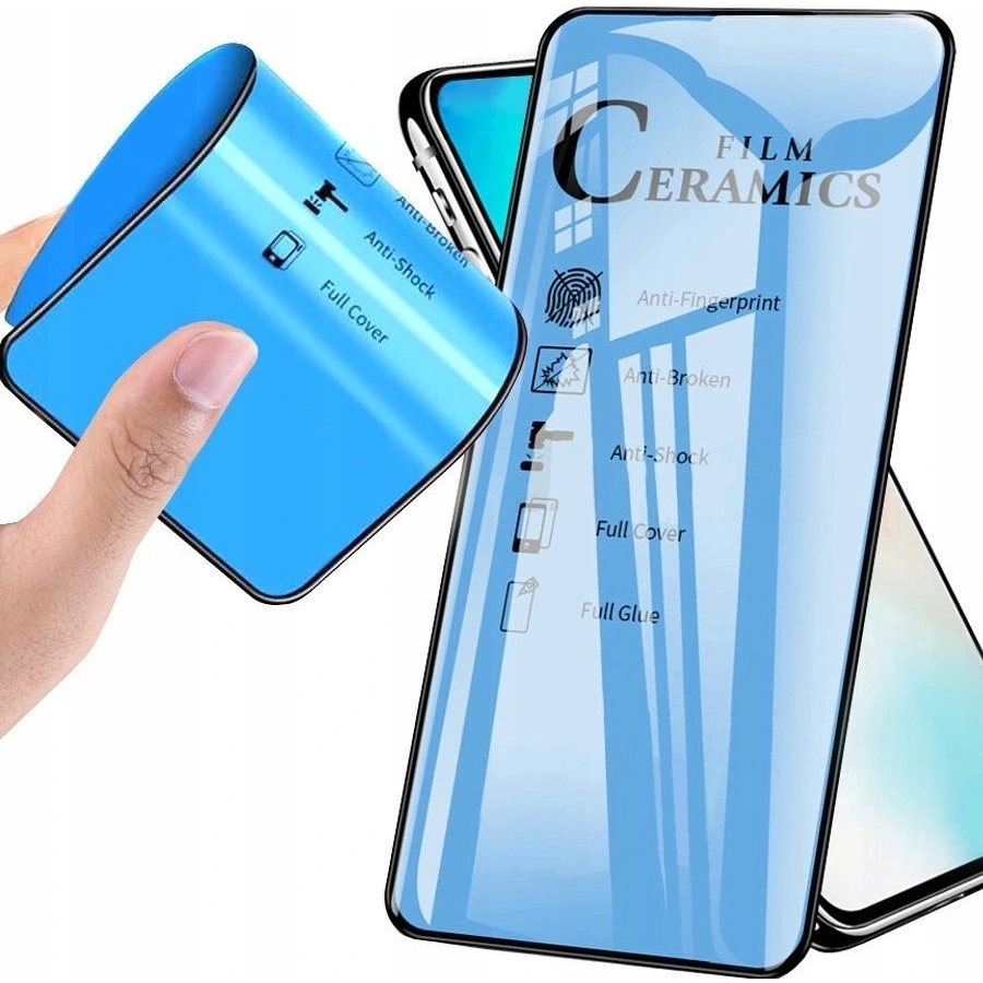 5D Kerámia Üveg - iPhone 15 Fekete Fólia ( )