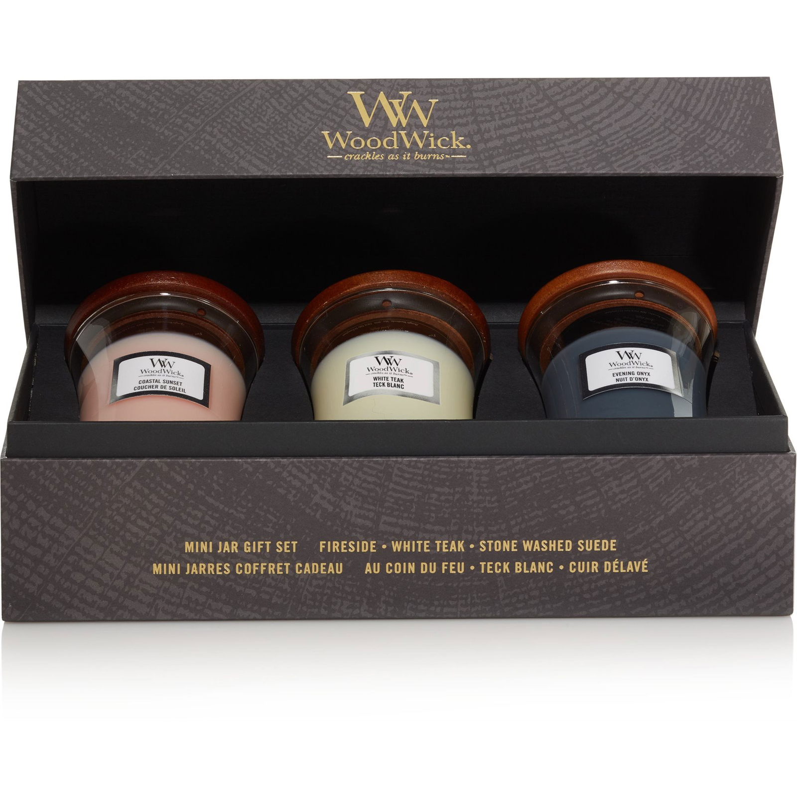 WOODWICK ajándék szett 3× kis gyertya (5038581123745)