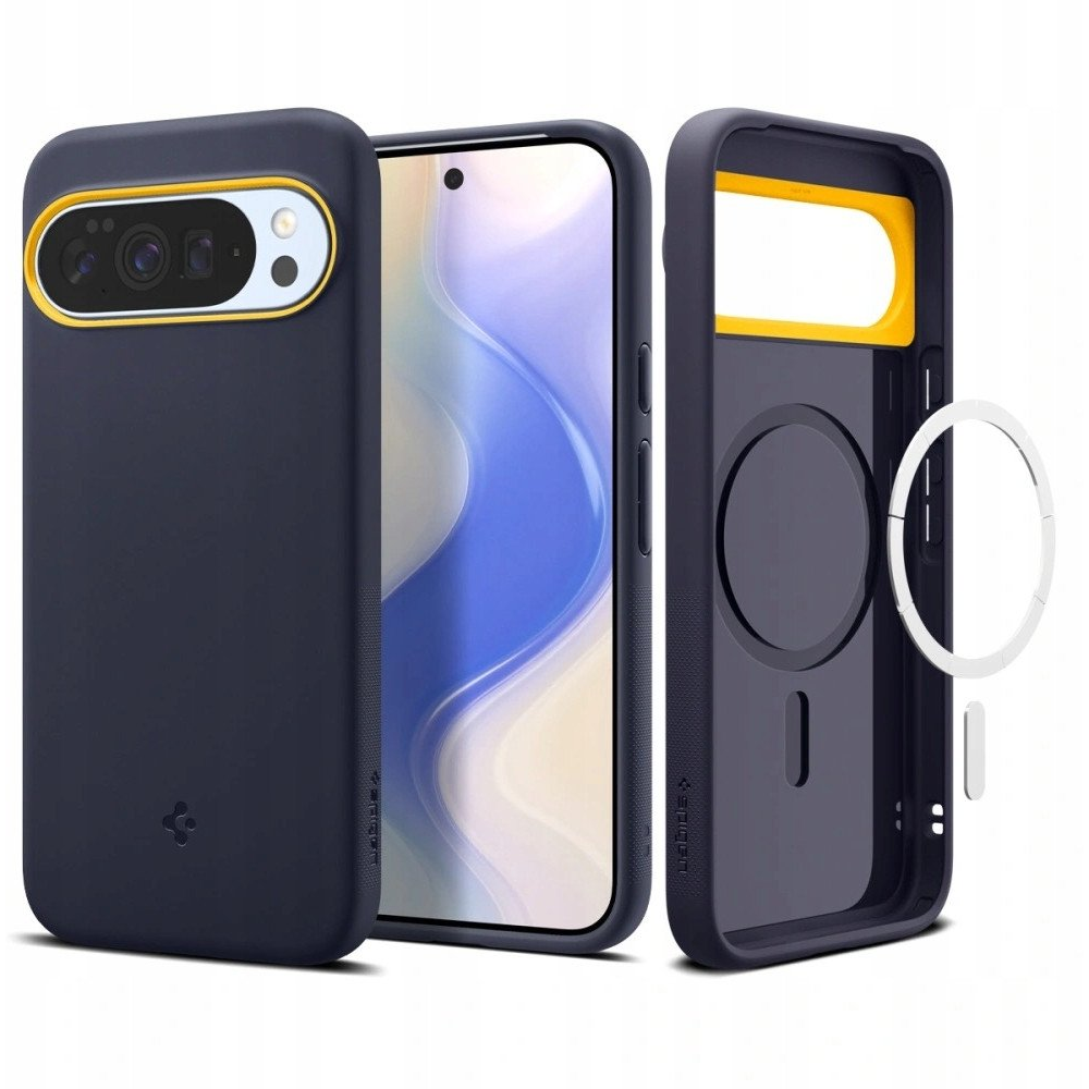 Spigen NANO POP szilikon telefonvédő (kameravédő, MagSafe) SÖTÉTKÉK Google Pixel 10 / Pixel 10 Pro (ACS09711) (ACS09711)