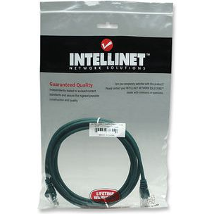 Intellinet 319782 cavo di rete Verde 3 m Cat5e U/UTP (UTP)