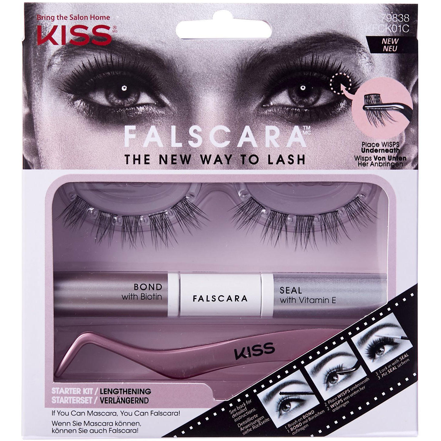 KISS Falscara Eyelash - Starter Kit 01 (731509798388)