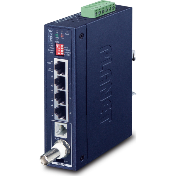 Planet IVC-234GT IP30 Industrial Gigabit Ethernet Extender w/ G ...