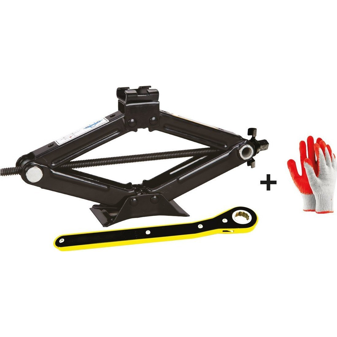 Amio-02479 Trapéz Emelő 2T 2000 Kg Racsnis Kulcs + Munkakesztyű (AMI-02479)