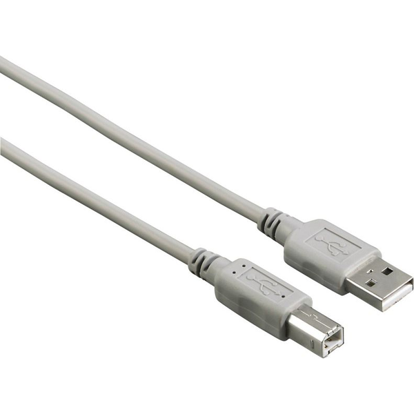 Hama 00200902 cavo USB USB 2.0 5 m USB A USB B Grigio