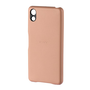 Protectie de telefon din plastic SONY (efect piele) ROSE GOLD [Sony Xperia X Performance (F8131)]