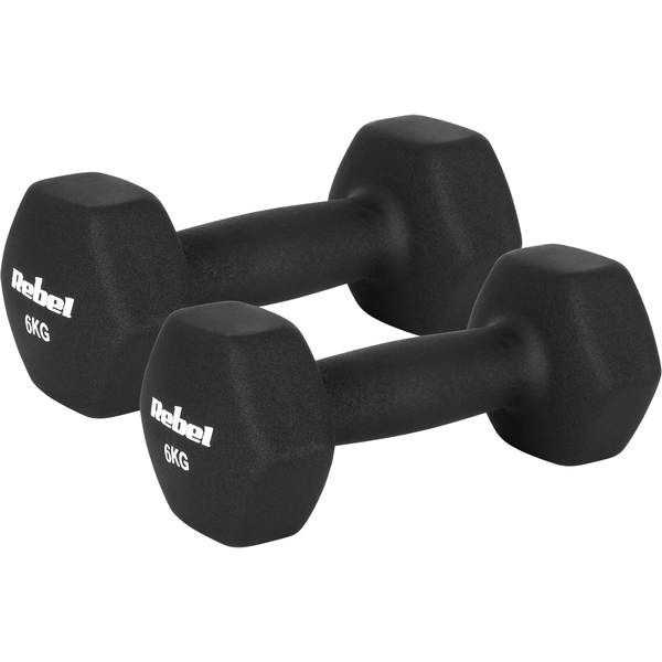 Neoprén súlyzók Rebel 2x 6 kg 2 db