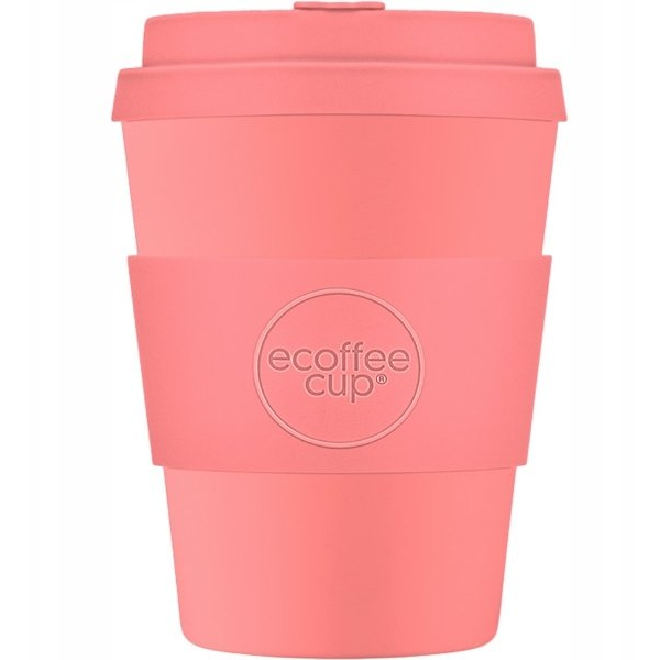 Kubek na wynos Ecoffee Cup Solid Colours Darrell Lea Roth 350ml - Różowy