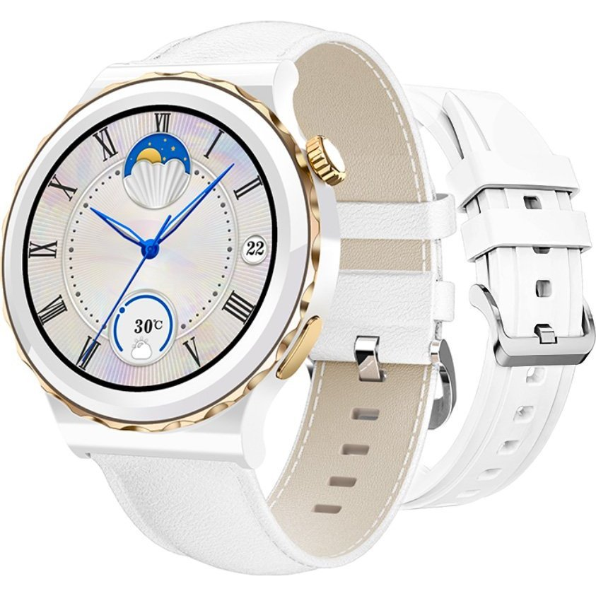 Rubicon RNCE92 Női Okosóra Kerámia Szíjjal Fehér (RNCE92)