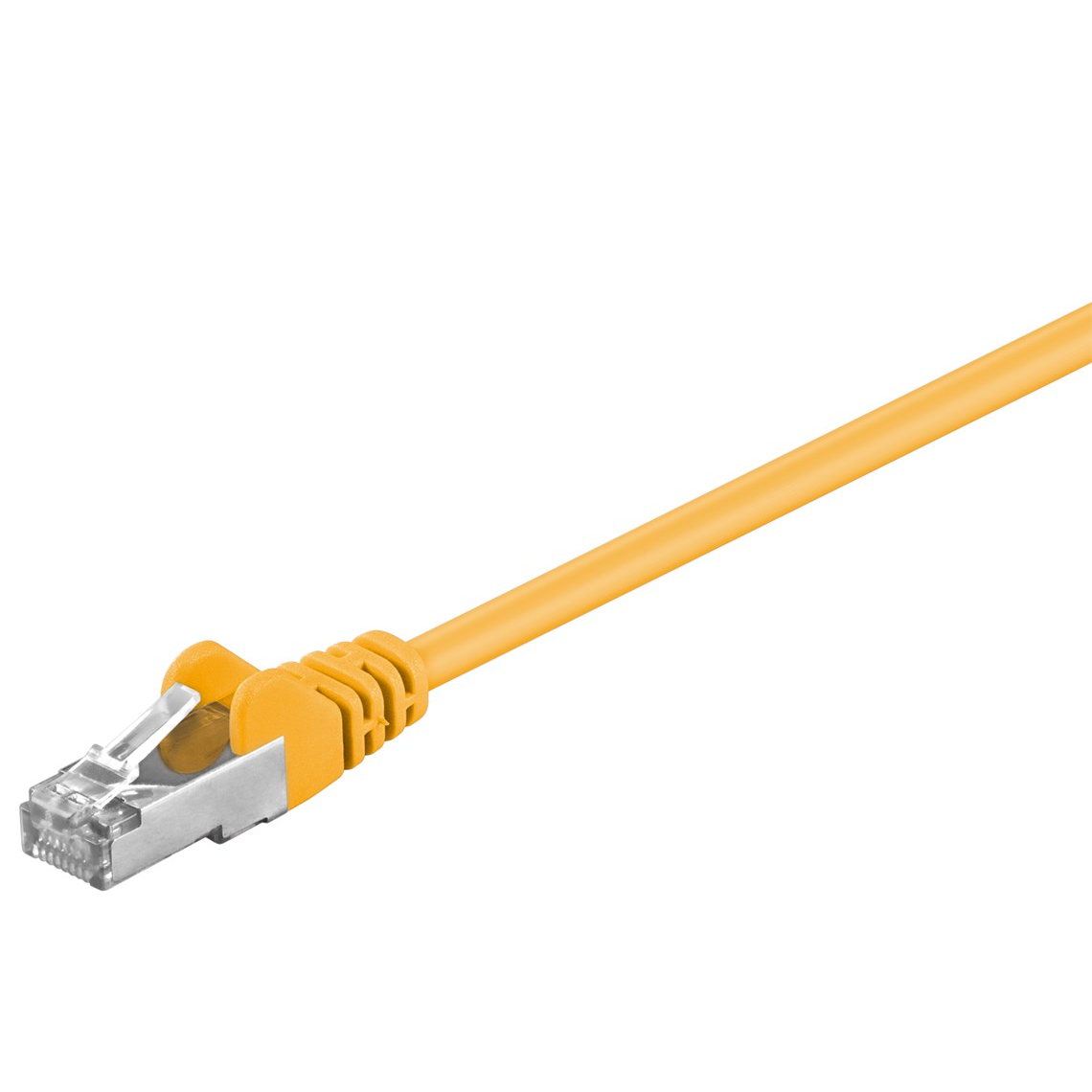Patchcord Goobay F/UTP 5e RJ45 / RJ45 0,5 m žltá