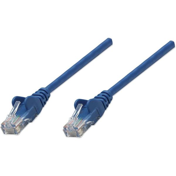 Intellinet RJ-45 M/M, 20m sieťový kábel Modrá Cat5e U/UTP (UTP)