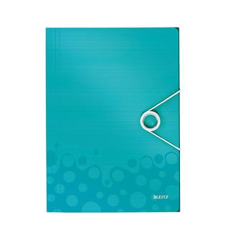 Leitz "Wow" gumis mappa A4 jégkék (E45990051) (45990051)