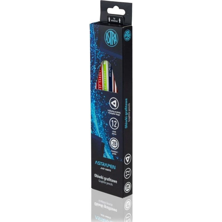 ASTRA PEN Radíros 2B Grafitceruza Neon (371288)