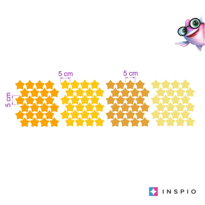 Falmatricák gyerekszobába - Csillagok (9539f)