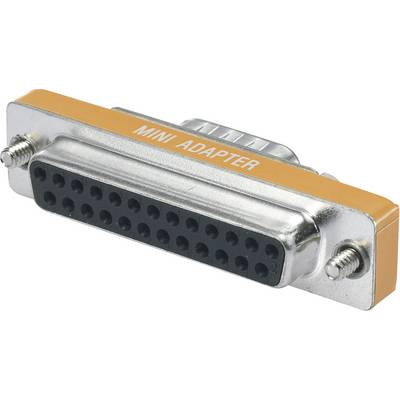 D-SUB adapter, soros csatlakozóaljzat/csatlakozódugó Pólusszám=25 csatlakozóaljzat / 9 csatlakozódugó (10070136)