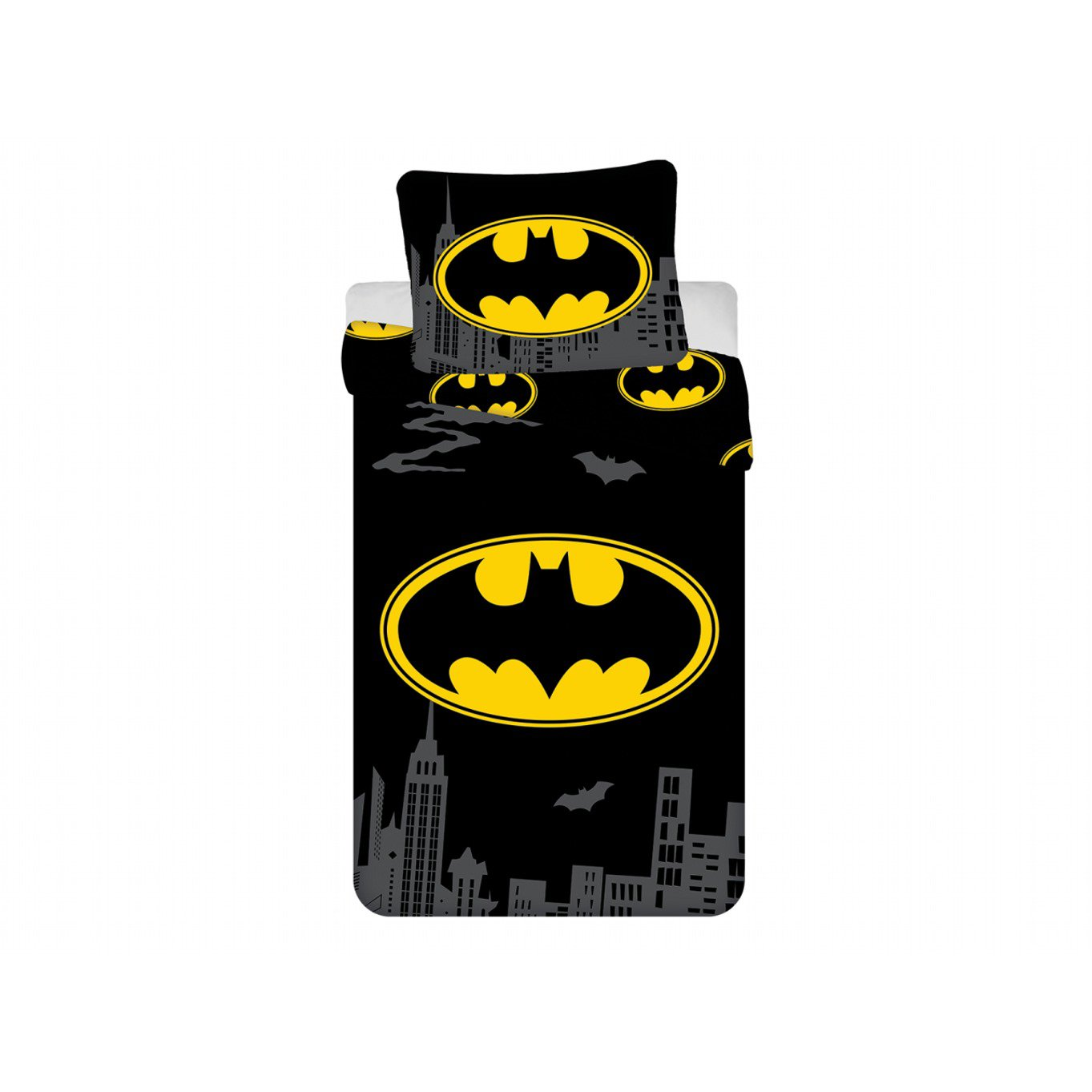 Jerry Fabrics Ágyneműhuzat - Batman The Emblem, 140×200 + 70×90 cm (8592753040539)
