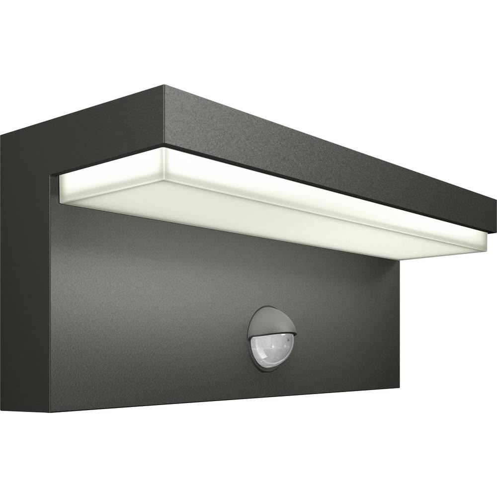 Philips Bustan LED-es kültéri fali lámpa mozgásérzékelővel LED 3.8 W Antracit, 8720169257399 (8720169257399)
