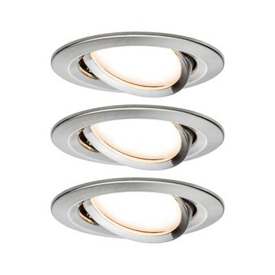Beépíthető lámpa 3 részes készlet LED LED 19.5 W Paulmann 93447 Nova Nemesacél (matt)