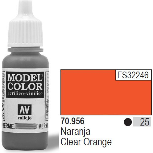 Vallejo Model Color Clear Orange Akrilfesték 70956 (70956)