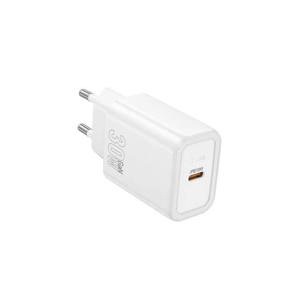 Nabíjačka Hoco N62, 1× USB-C PD 30W GaN, biela