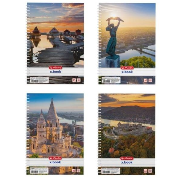 Herlitz: City vonalas spirálfüzet A5 többféle (09542960) (H09542960)