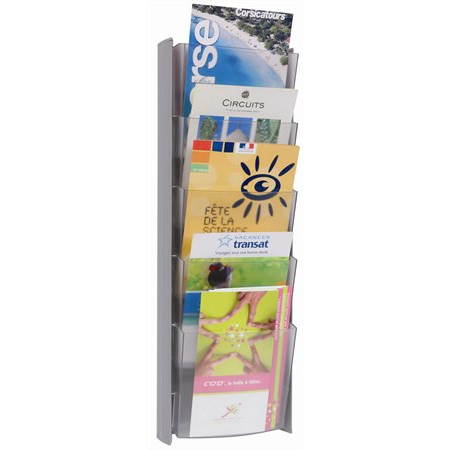 Alba Fali 5 rekeszes A5 Katalógustartó - Ezüst (DDPROMM M)