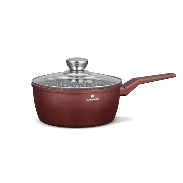Blaumann BL-4071 Cerastone Aluminum Szószos edény Üveg fedővel Ø 20cm 1,9L - Bronz