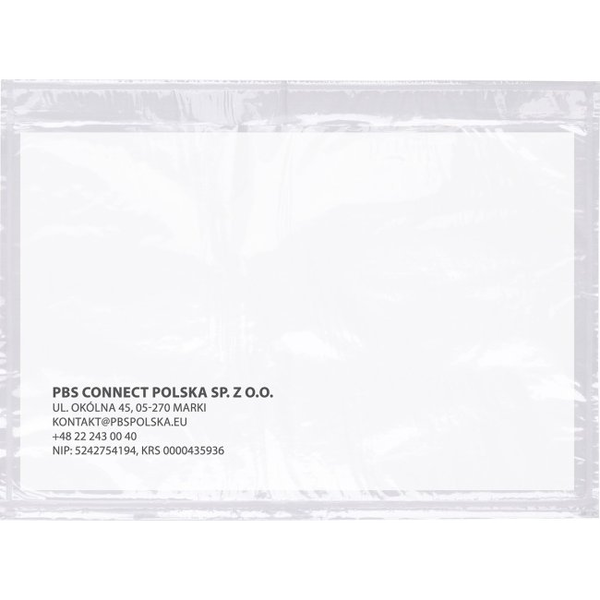 Office Products Koperta/przylga kurierska OFFICE PRODUCTS, C5, 500szt., transparentna