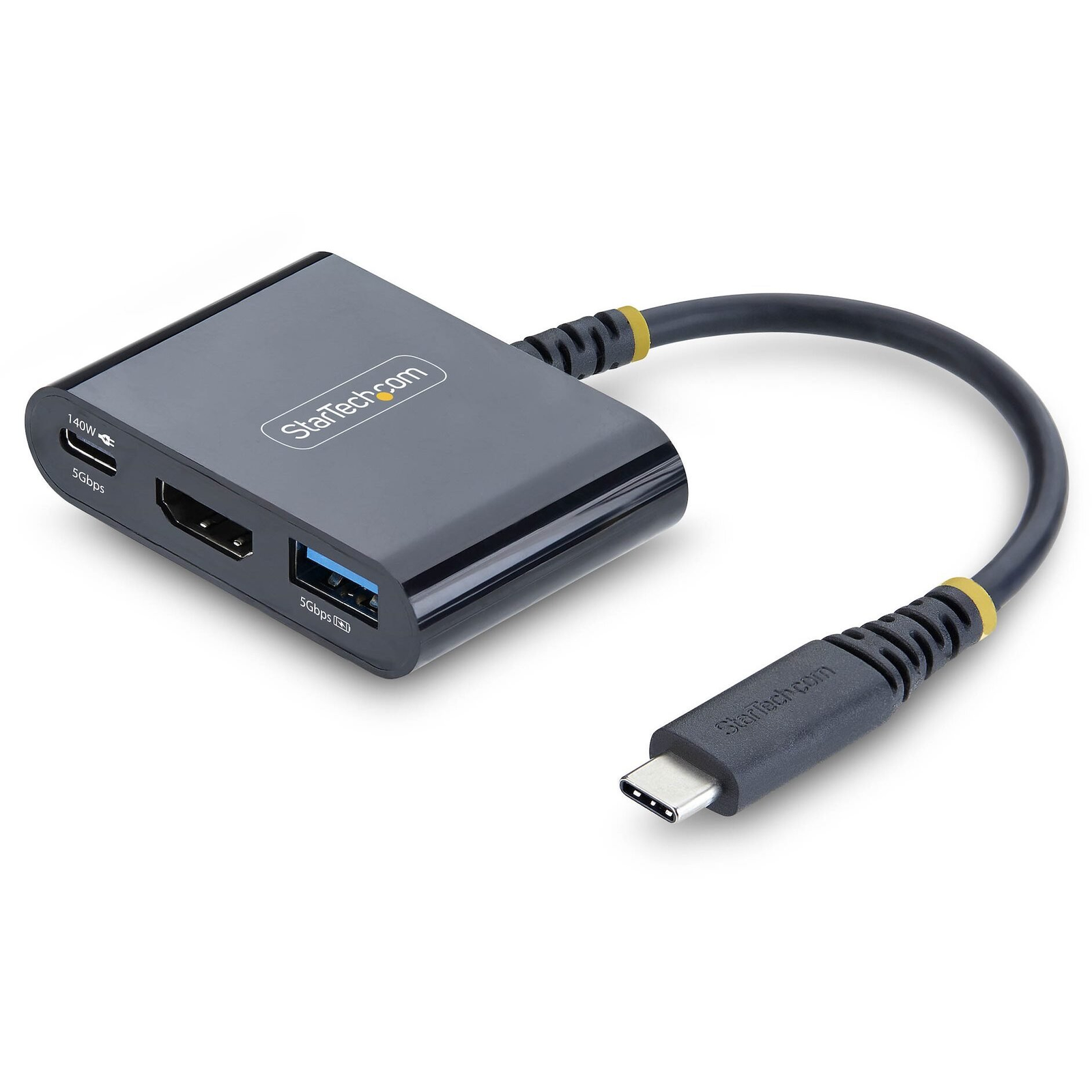 StarTech.com 168B-USBC-MULTIPORT dokovacia stanica a replikátor portov Kábel USB 3.2 Gen 1 (3.1 Gen 1) Type-C Čierna
