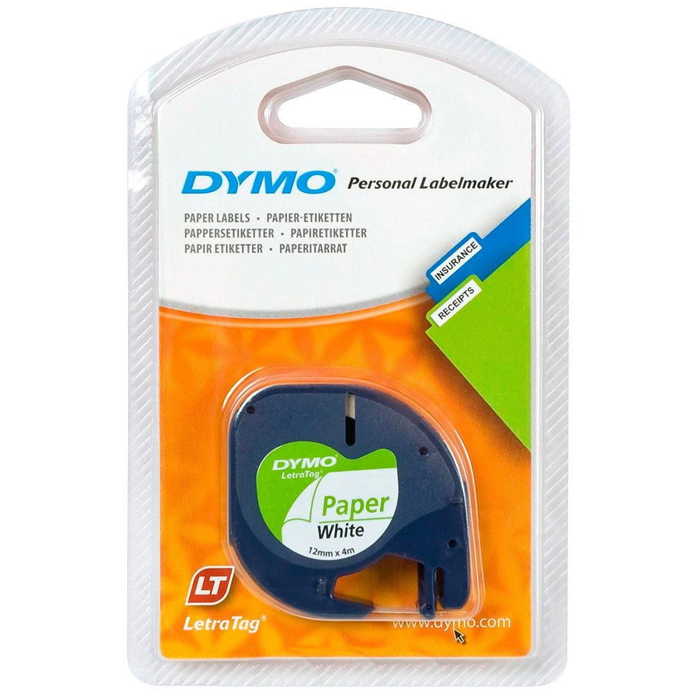 Dymo LT szalag 12mm / 4m - Fehér alapon fekete (NDY0721510)