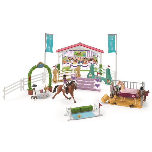 Комплект фигурки Schleich, Horse Club, Приятелска езда