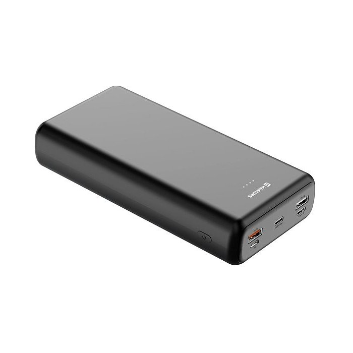 Swissten Power Line Power Bank 30000mAh - Fekete (22013914)