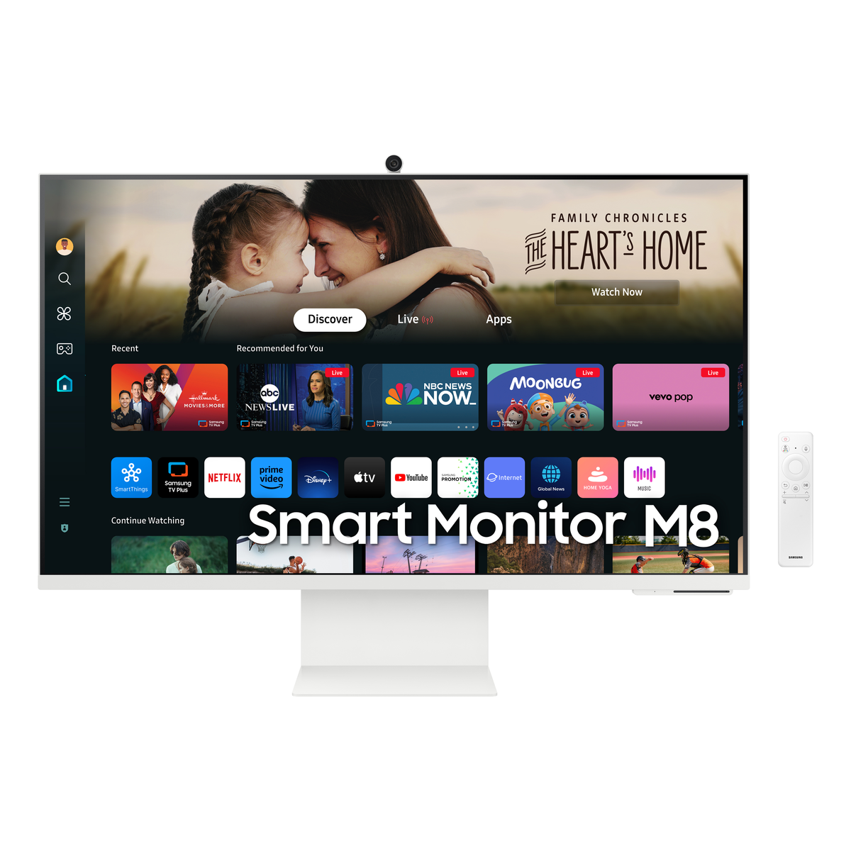 Samsung M80D 32 colos 4K Ultra HD okos monitor fehér