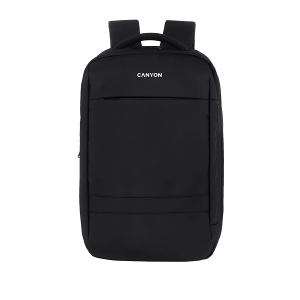 CANYON BPL-5, Laptop backpack for 15.6 inch, Product spec/size(mm): 440MM x300MM x 170MM, Black, EXTERIOR materials:100% Polyester, Inner materials:100% Polyester, max weight (KGS): 12kgs (CNS-BPL5B1)