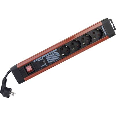 REV 0014462613 Elosztó kapcsolóval 4 részes Fekete, Piros Védőérintkezős 1 db (0014462613)