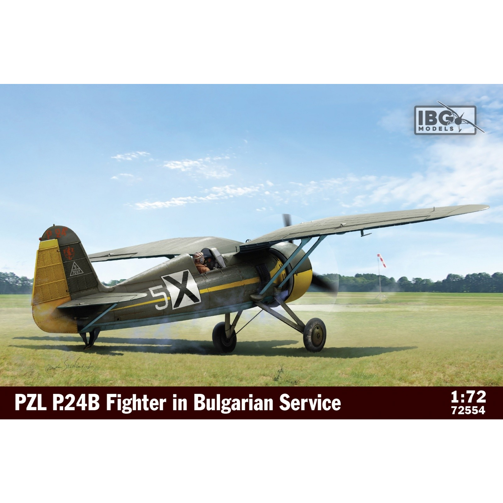 IBG Models PZL P24B Bolgár repülőgép műanyag makett (1:72) (72554)