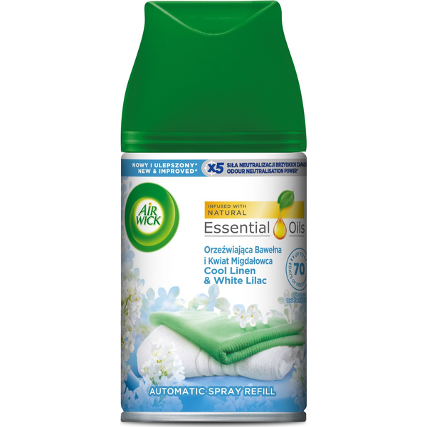 AIR WICK Freshmatic utántöltő légfrissítőbe - A tiszta ruhák illata 250 ml