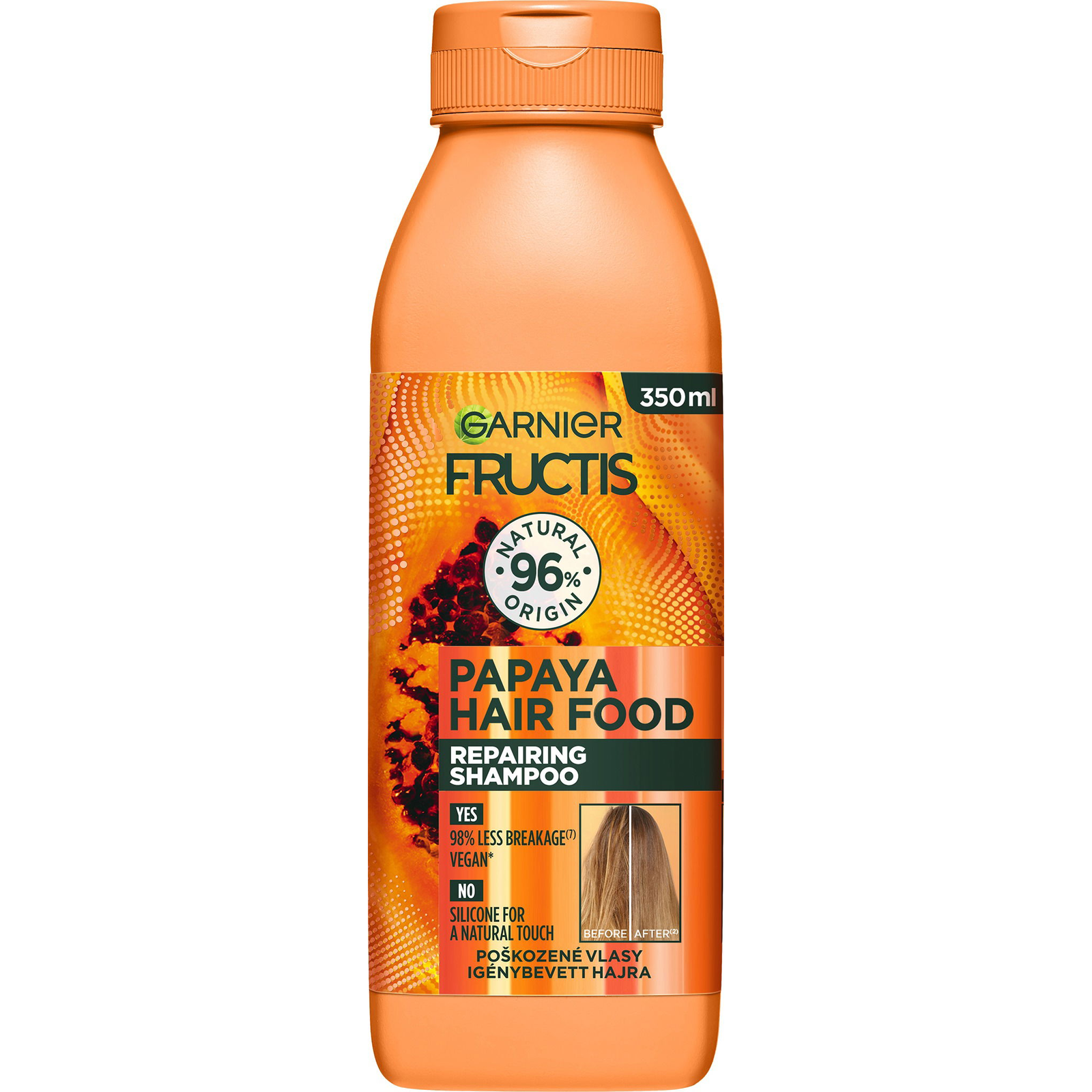 GARNIER Fructis Hair Food Repairing Papaya Shampoo 350 ml (3600542290074)