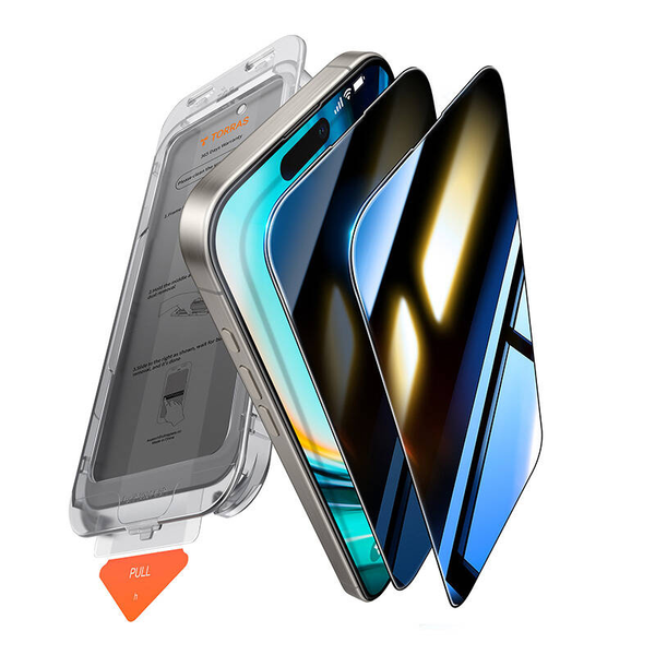 Torras Install Master Privacy Glass for iPhone 16 Plus (X00FX1563)