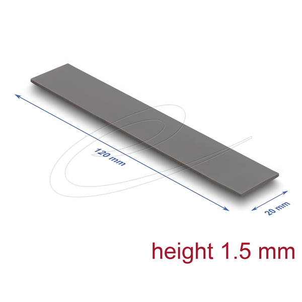 DELOCK Wärmeleitpad 120x20x1,5mm für M.2 Module 3,0 W/mK