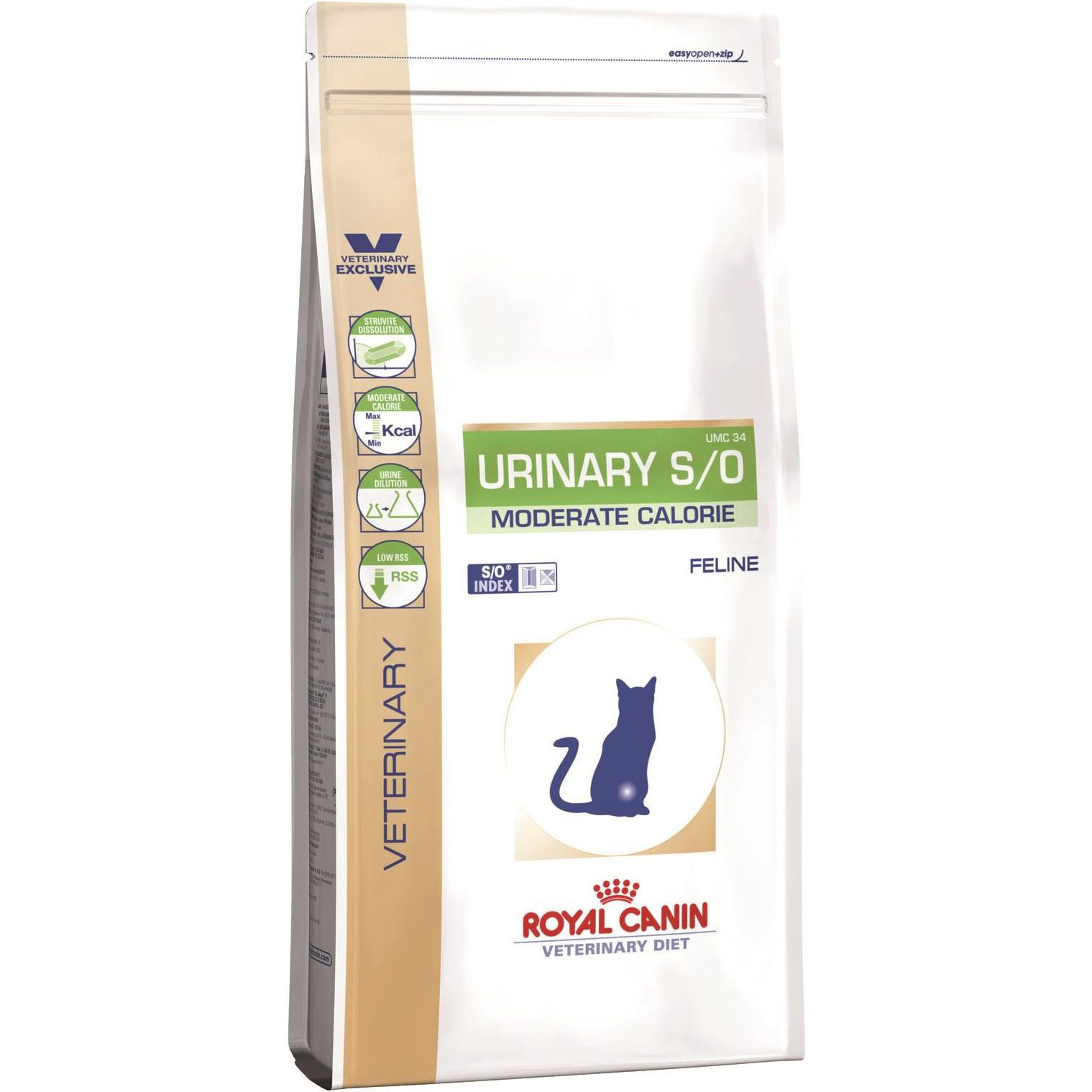 Royal Canin Feline Urinary S/O Moderate Calorie 34 3.5 Kg (3182550764551 )