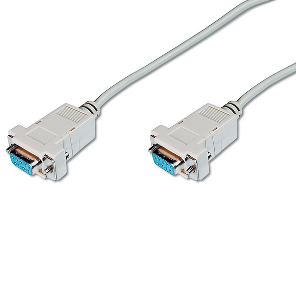 RS232 null-modem kábel Sub-D9 (samica) - Sub-D9 (samica) 3m