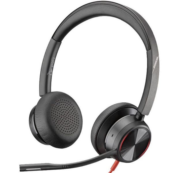 POLY Blackwire 8225 Auricolare Cablato A Padiglione Ufficio USB tipo-C Nero