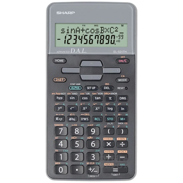 Sharp SHEL531TGGY calculadora Bolsillo Calculadora científica Negro, Gris