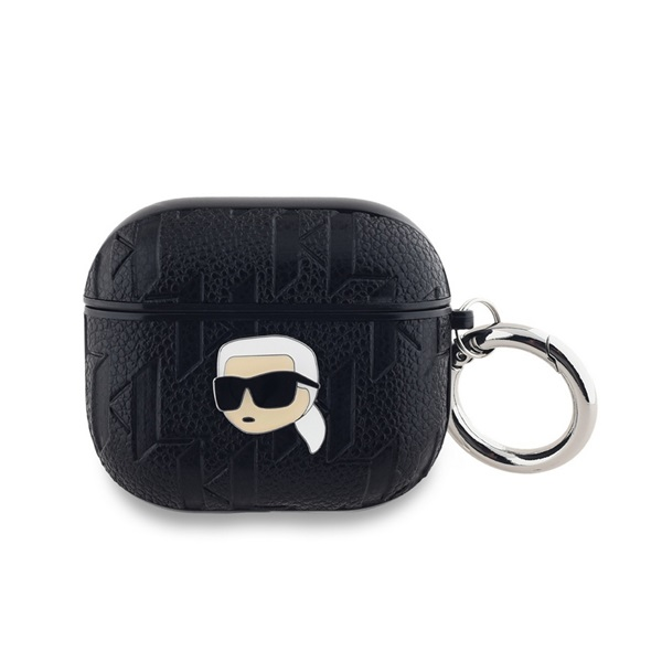 Estuche Para Airpods 3 Monograma Con Diseño Karl Head En Relieve