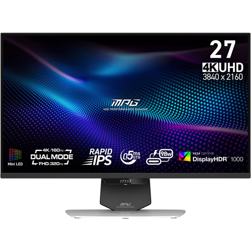 MSI MPG 274URDFW 27" 4K 160Hz gaming monitor